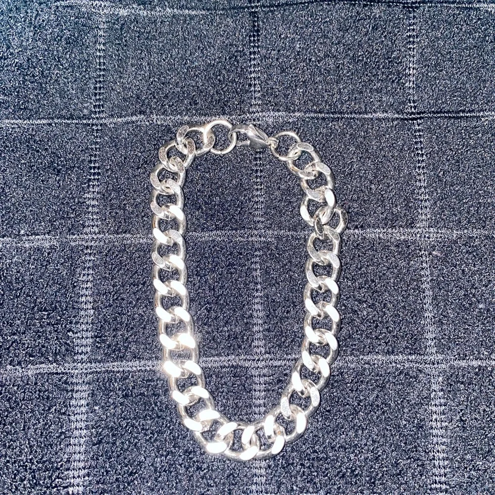 Men’s Stainless Steel Cuban Link Bracelet -8Inches - Picture 2 of 2